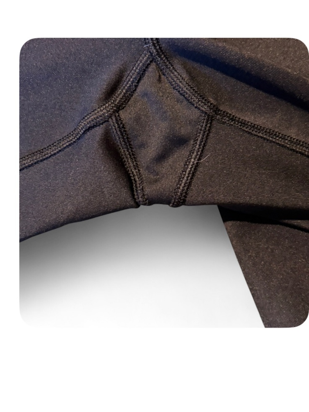 Champion Black Athletic Leggings Size Large 28” Inseam EUC - Picture 5 of 5